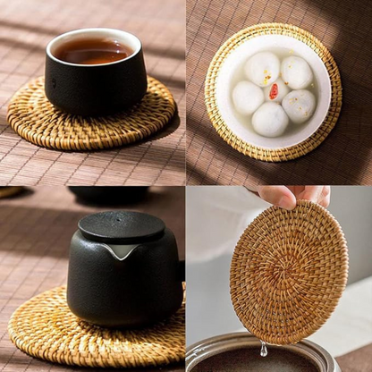 Hikari Handwoven Rattan Table 6pcs Set