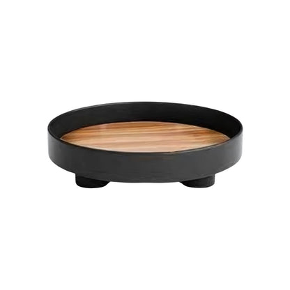 ArborRound Wooden Tray – Modern Calm for Serving & Styling
