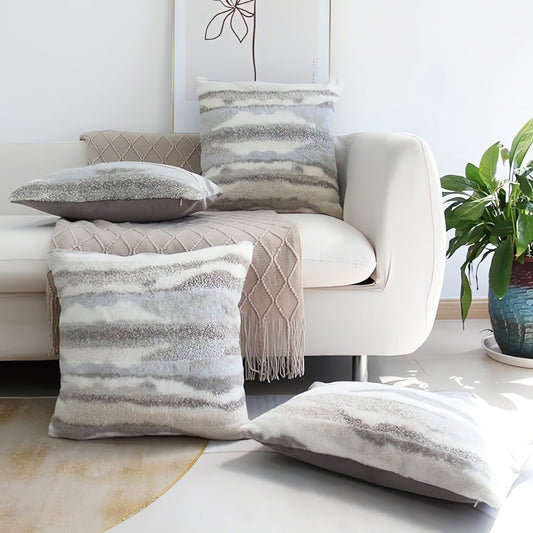 Marbelle Plush Cushion Cover – Marble-Inspired Velvet Accent