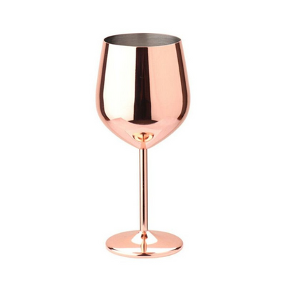 GlowPour Stainless Wine Goblet – Modern Steel Wine glass