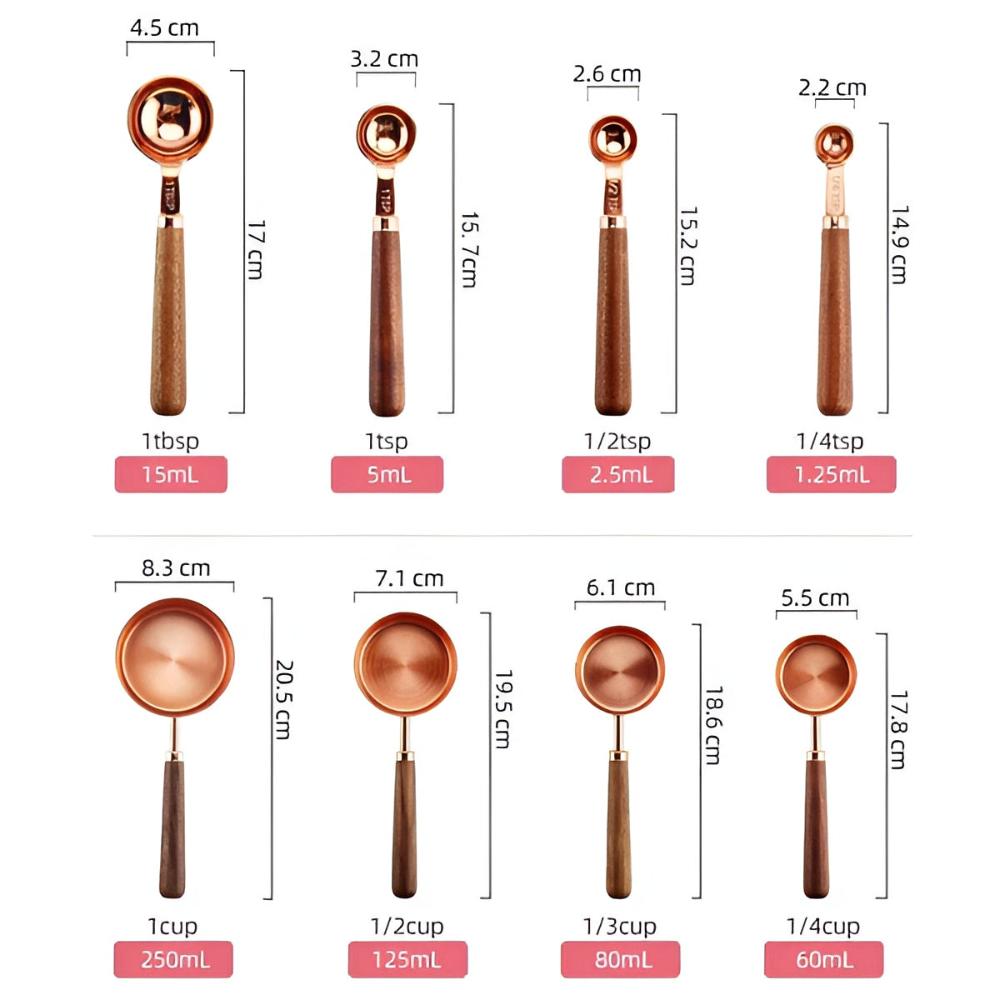 GlowMeasure Copper Set – Measuring Cups & Spoons for Calm, Intentional Kitchens