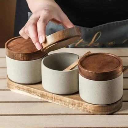 TsuchiSpice Jar Set – Rustic Texture for Intentional Seasoning