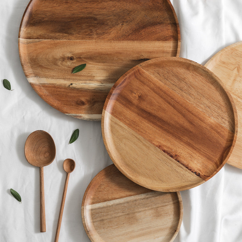 MoriTomo Wooden Tray – Japanese-Inspired Natural Serving Tray