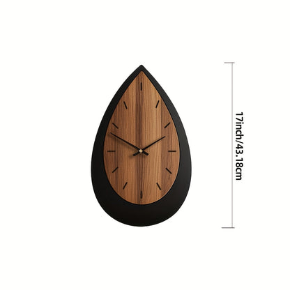 Rivelle Wooden Wall Clock – Irregular Artisan Form