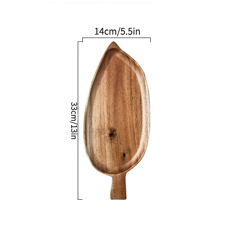 MoriLeaf Wooden Plate – Natural Form for Intentional Serving