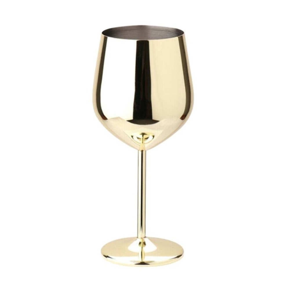 GlowPour Stainless Wine Goblet – Modern Steel Wine glass