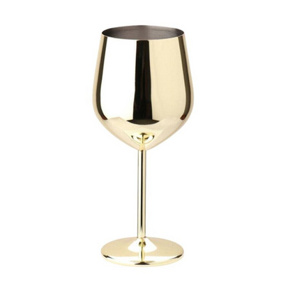 GlowPour Stainless Wine Goblet – Modern Steel Wine glass