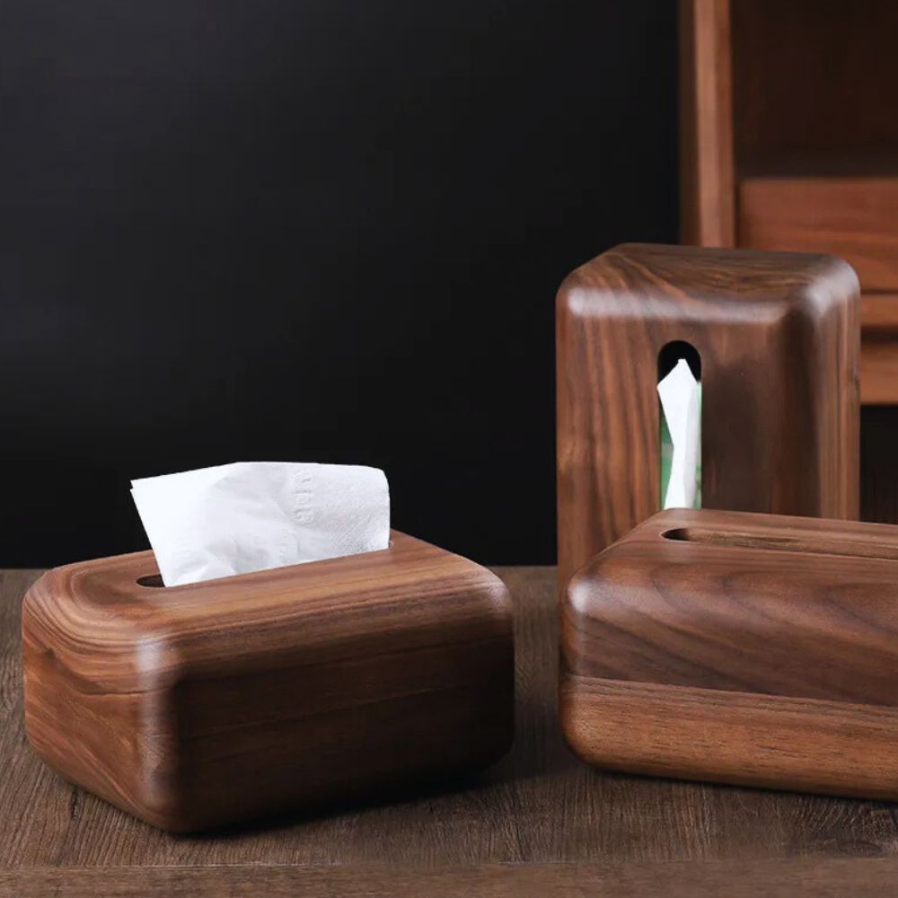 TerraWood Wooden Tissue Holder – Natural Calm for Thoughtful Spaces