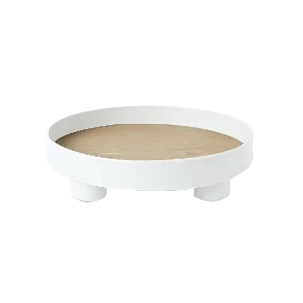 ArborRound Wooden Tray – Modern Calm for Serving & Styling