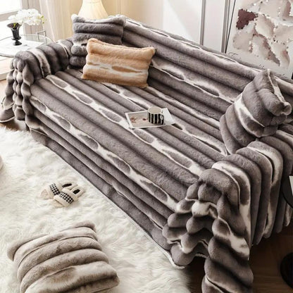 Velisse Velvet Sofa Cover – Luxe Tailored Comfort