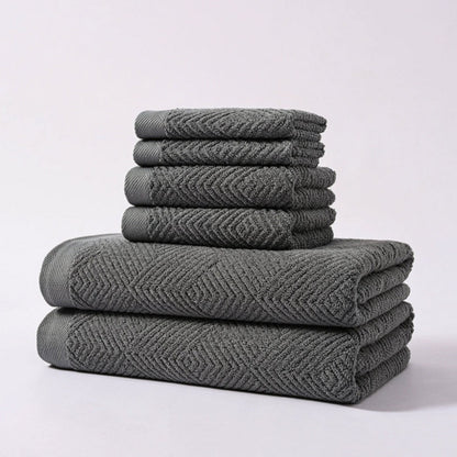 SereneWeave Cotton Towel Set – 6pcs Set