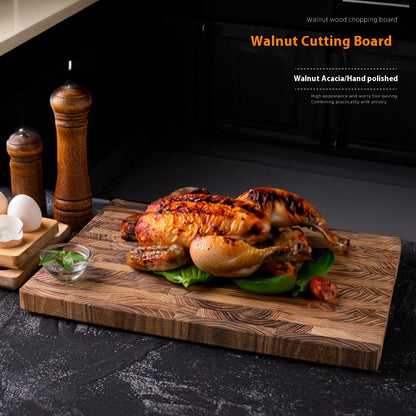 GrainBlock Teak Board – Thick Teak Wood Chopping & Serving Surface