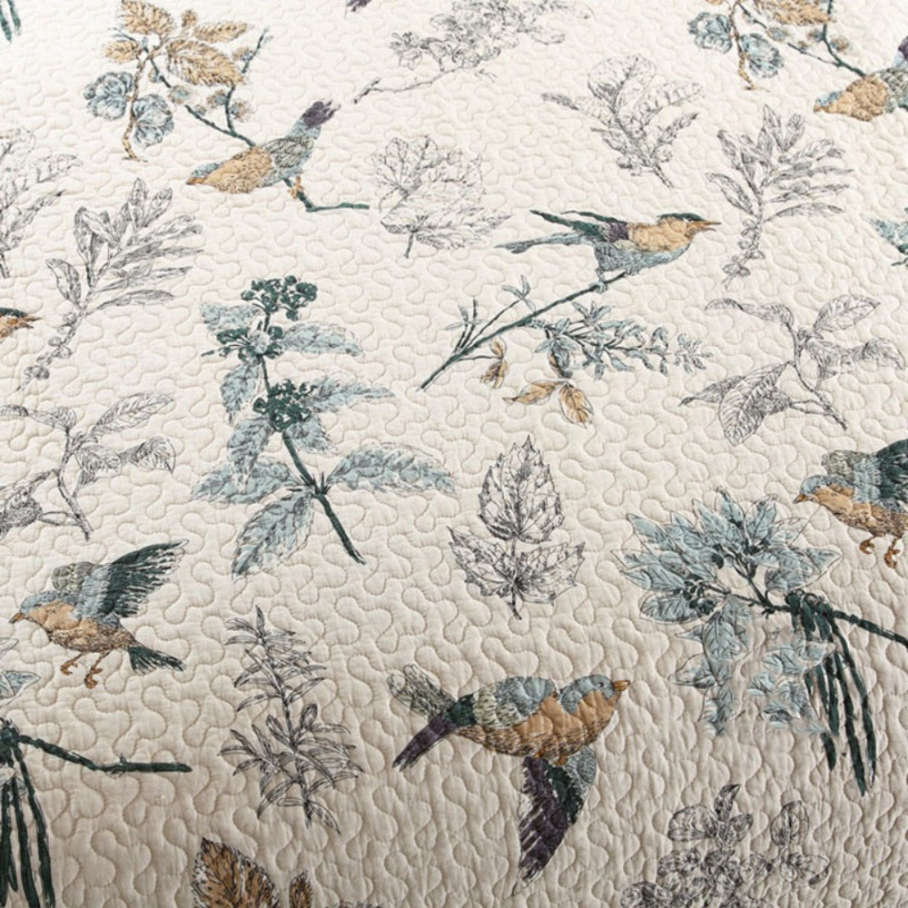 Ayame Floral Cotton Summer Coverlet