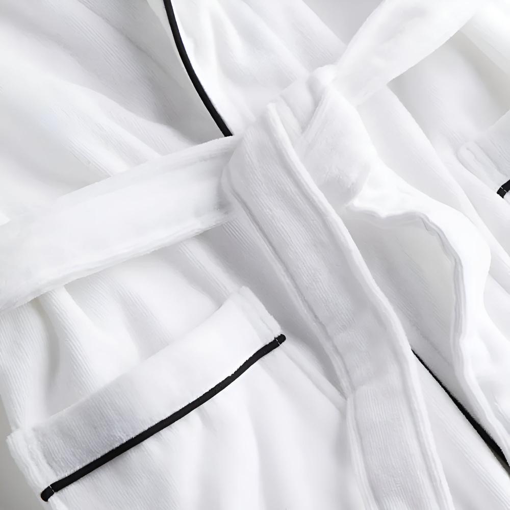 SoraLinen Summer Cotton Bathrobe – Light Japanese-Inspired Robe for Calm Living