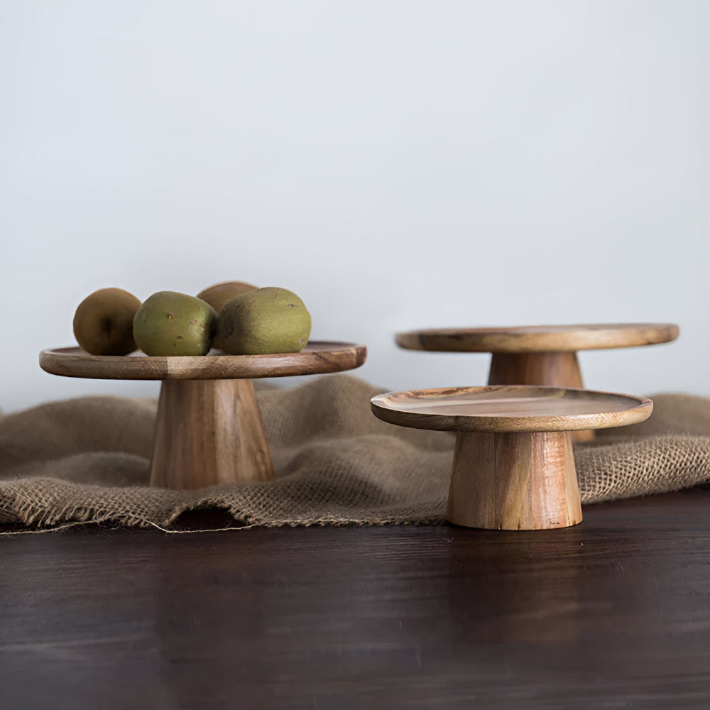 KōraStand Wooden Cake Plate – Elevated Simplicity for Gathered Moments