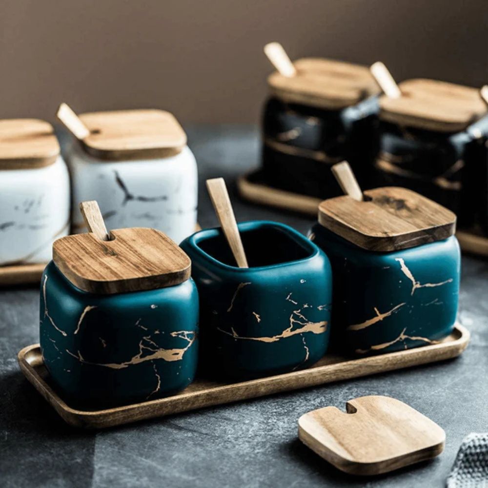 VeinLuxe Porcelain Tableware Set – Sculpted Calm for Everyday Dining
