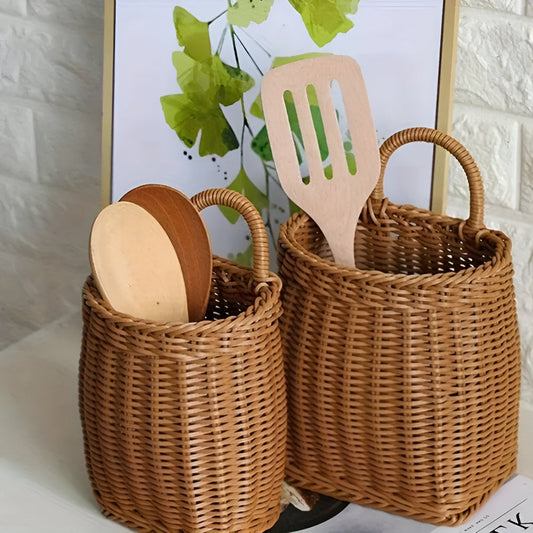 Kasumi Handwoven Rattan Storage Basket