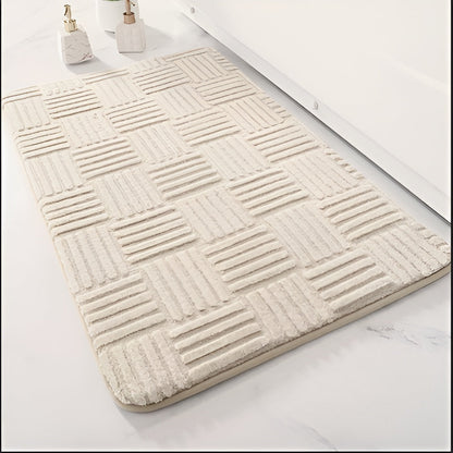 FormaGrid Bath Mat – Sculpted Softness for Everyday Grounding