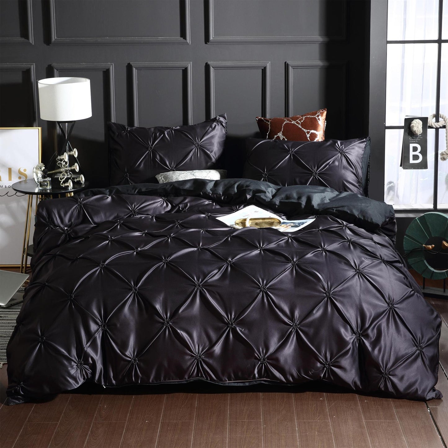 CoolWeave Ice Silk Bedding Set – 3-Piece Lightweight Quilt Cover for Effortless Sleep