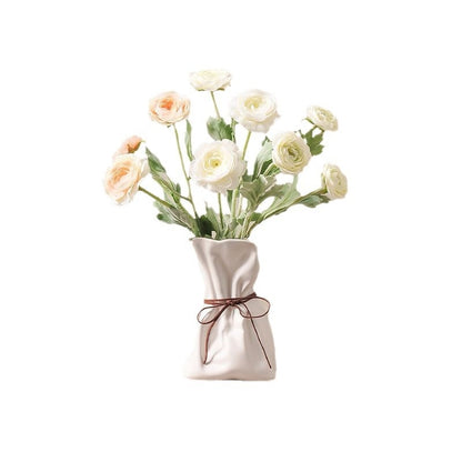 Ceramic Bag Vase – Sculptural Stoneware Inspired by a Paper Bag