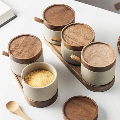 TsuchiSpice Jar Set – Rustic Texture for Intentional Seasoning