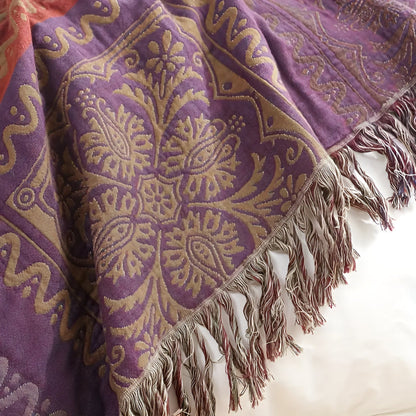 Enso Cotton Tassel Throw Blanket