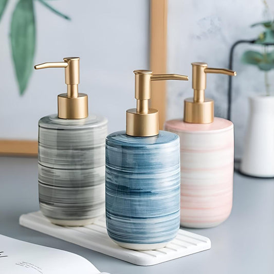 NamiLine Ceramic Dispenser – Sculpted Calm for Everyday Rituals
