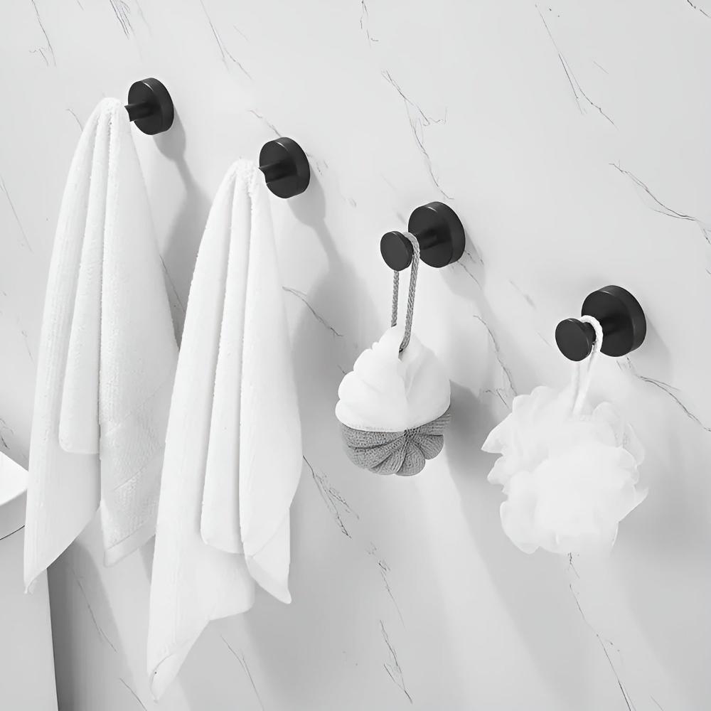 GripLuxe Shower Hooks – Self-Adhesive Holders for Smart, Effortless Storage