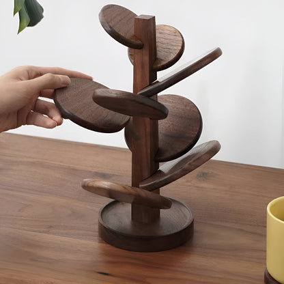 TreeRing Wooden Trivet – Natural Calm for Protecting & Styling Your Space