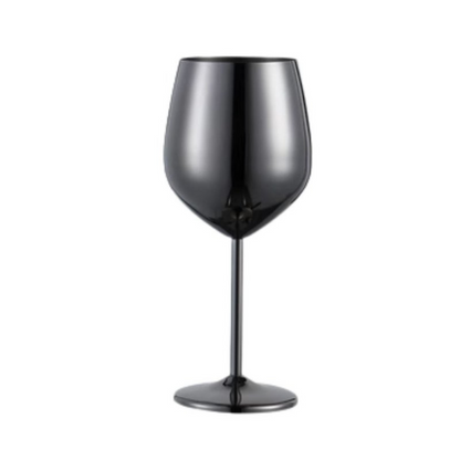 GlowPour Stainless Wine Goblet – Modern Steel Wine glass