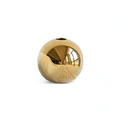 Kinrō Golden Ball Vase – Sculptural Glow for Modern Spaces