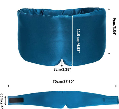 SilkSoft Sleep Mask – Cooling Silk Eye Cover for Deep Rest