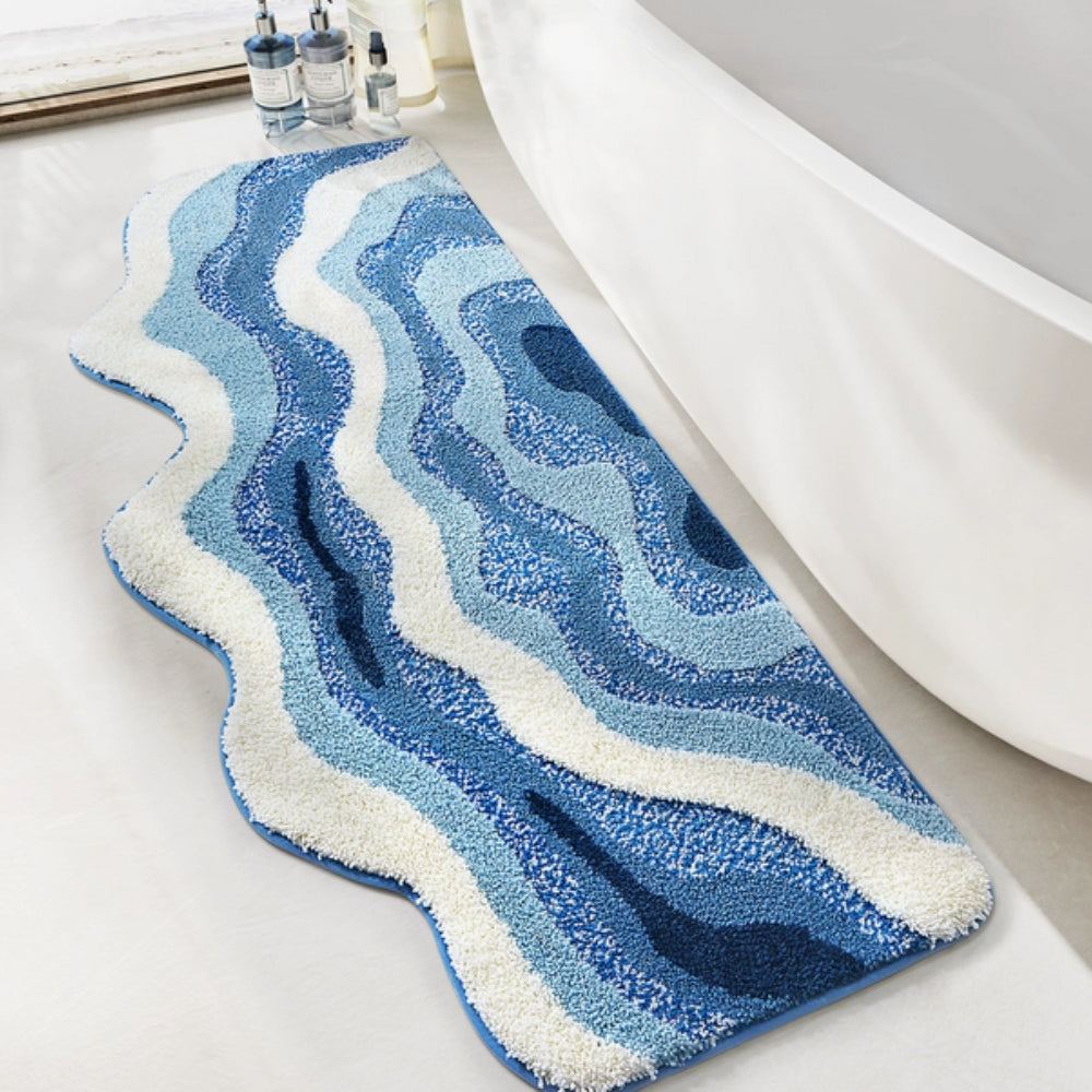 TideForm Bath Mat – Flowing Calm for Everyday Rituals
