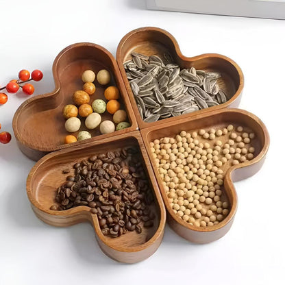 Amora Wooden Snack Tray 4 pcs