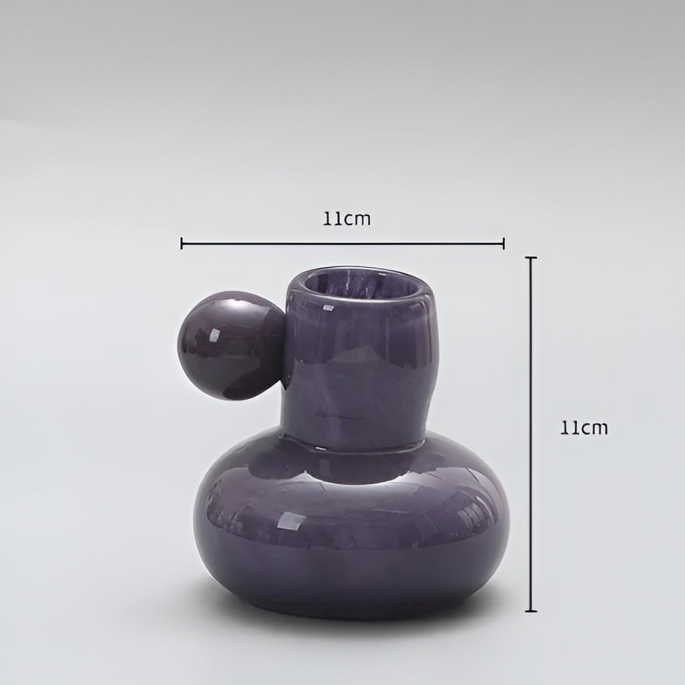 Hoshi Glass Candle Holder – Celestial Nordic Glow
