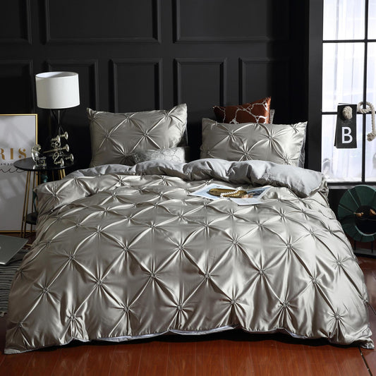 CoolWeave Ice Silk Bedding Set – 3-Piece Lightweight Quilt Cover for Effortless Sleep