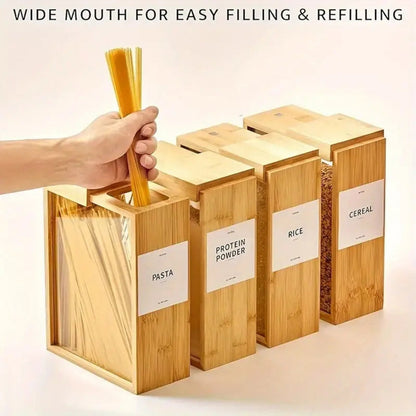 SlideGrain Bamboo Storage Box – Quiet Function Meets Natural Form