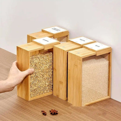SlideGrain Bamboo Storage Box – Quiet Function Meets Natural Form