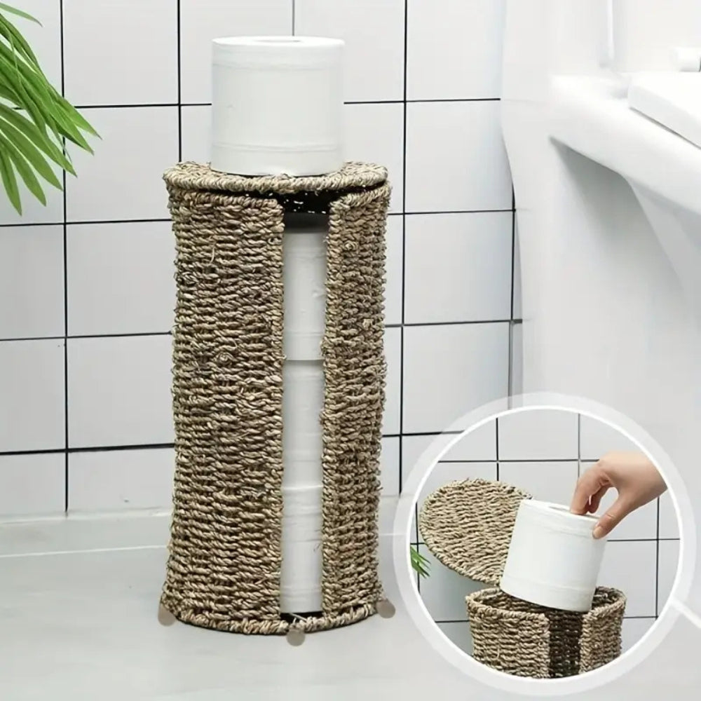 RopeLoop Toilet Roll Holder – Quiet Utility in Natural Form