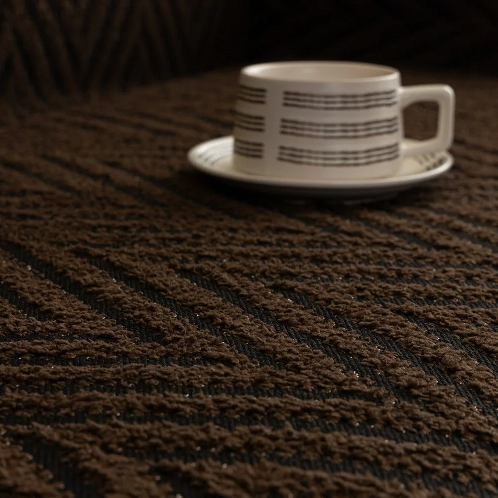 Hishika Chevron Tassel Sofa Cover