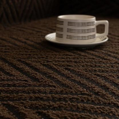 Hishika Chevron Tassel Sofa Cover