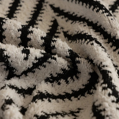 Hishika Chevron Tassel Sofa Cover