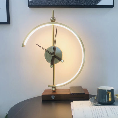 NokoriLight Desk Companion – Luxury Lamp, Clock & Wireless Charger