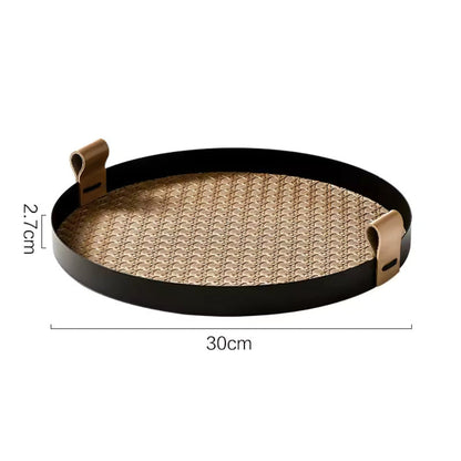 SkandiWeave Handcrafted Rattan Tray
