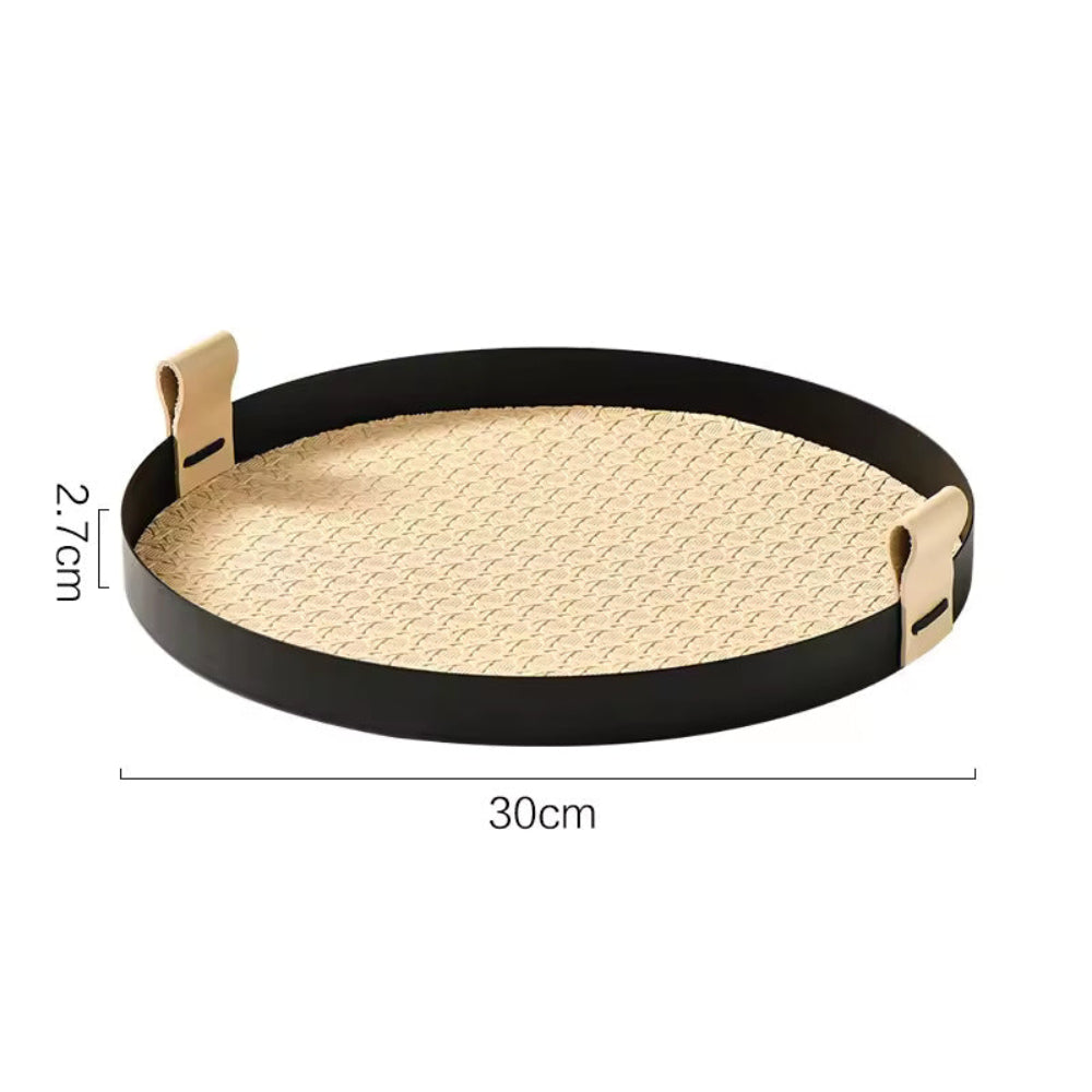 SkandiWeave Handcrafted Rattan Tray