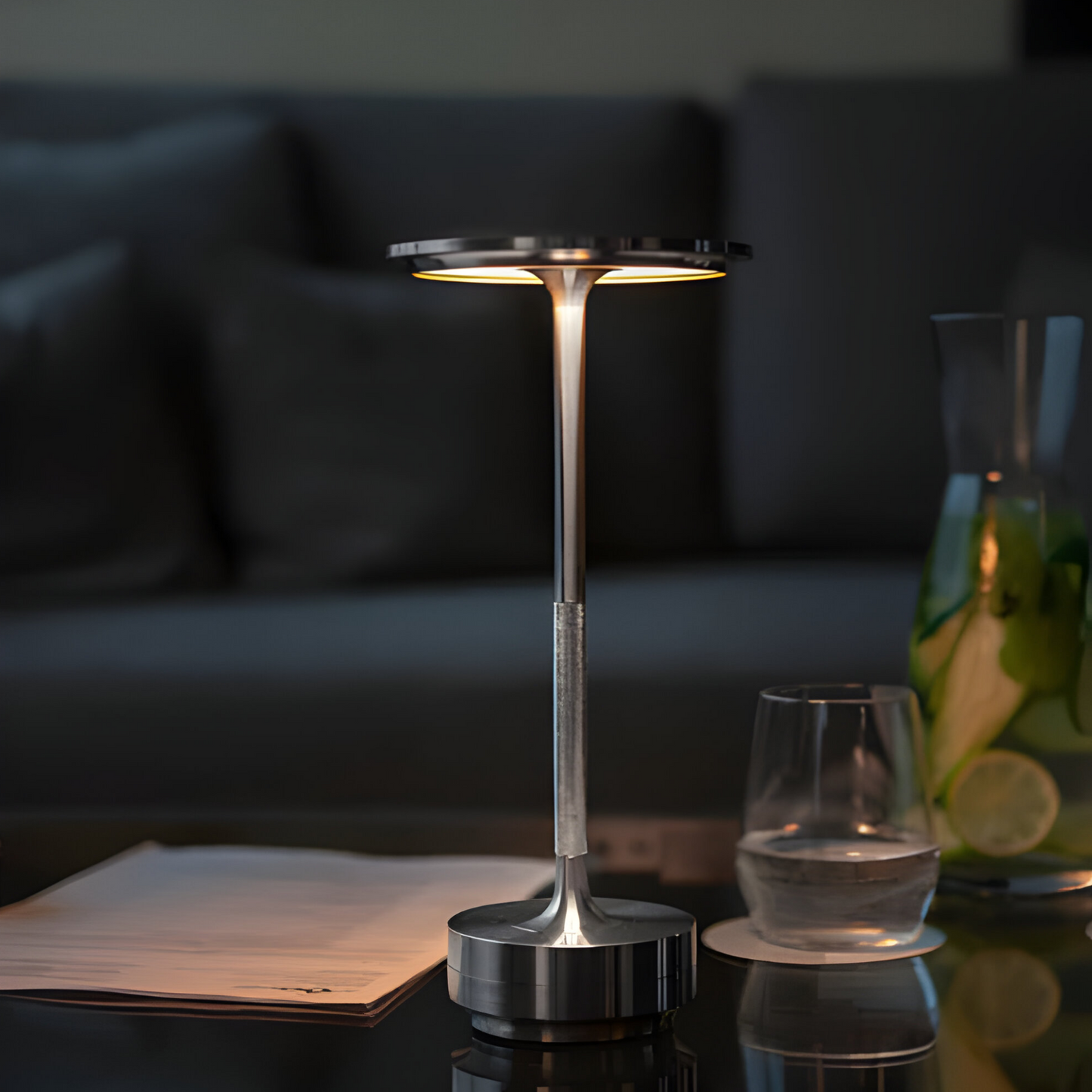 LumoGlow Wireless Lamp – Touch-Controlled Ambient Light for Modern Spaces