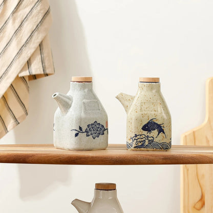 Shiori Glass Oil Bottle – Quiet Control for the Modern Kitchen