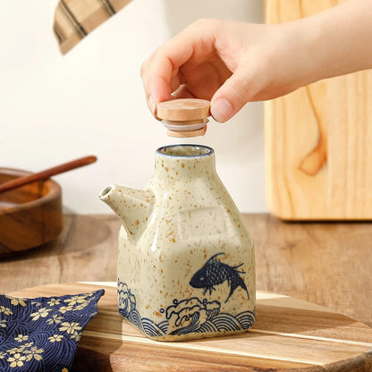 Shiori Glass Oil Bottle – Quiet Control for the Modern Kitchen