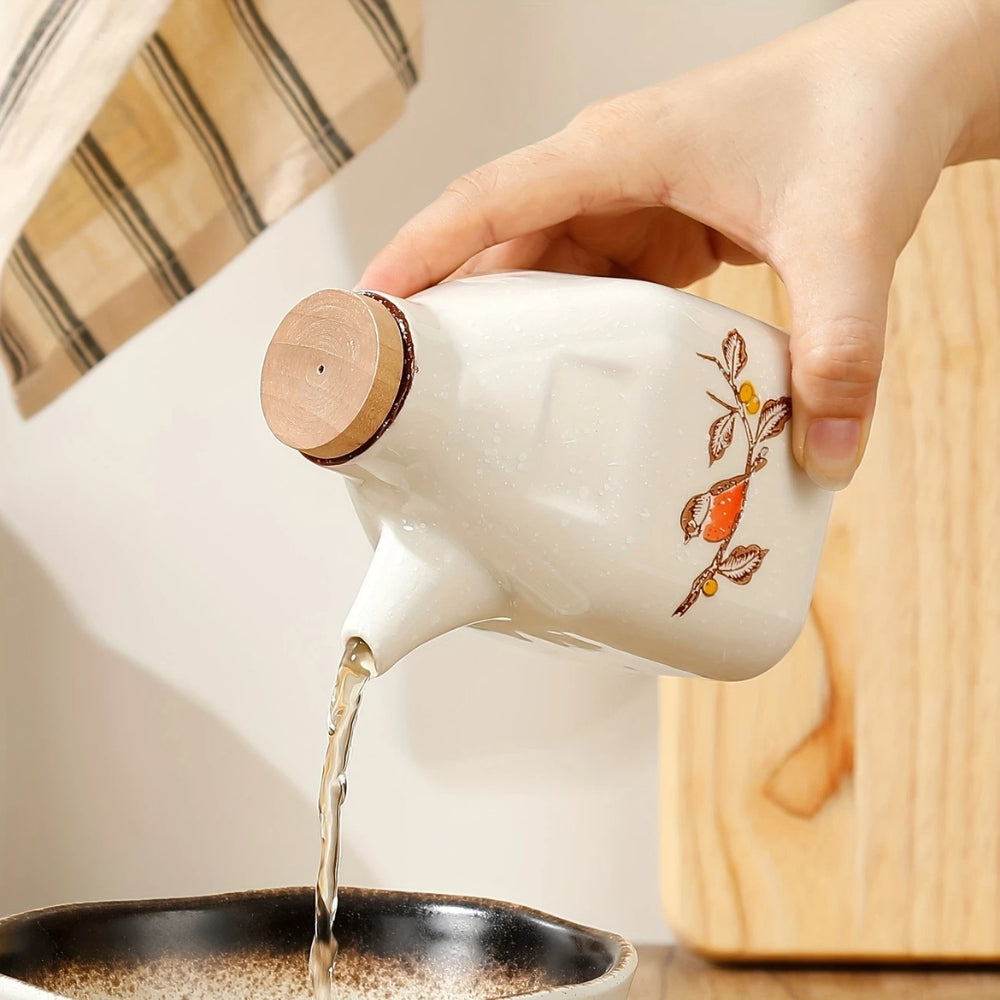 Shiori Glass Oil Bottle – Quiet Control for the Modern Kitchen