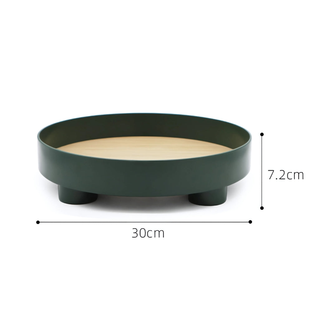 ArborRound Wooden Tray – Modern Calm for Serving & Styling